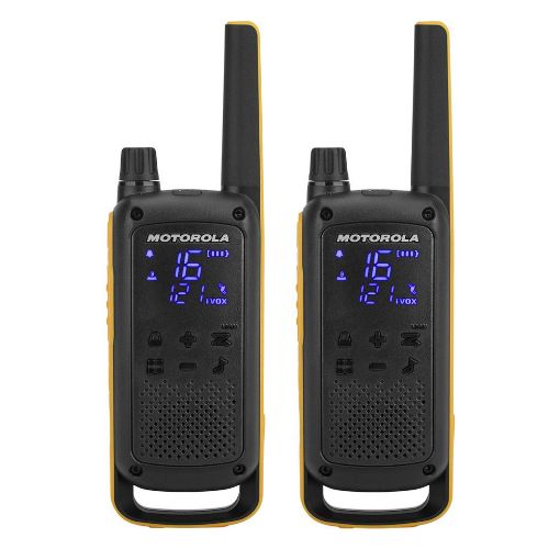 Εικόνα της Walkie Talkie Motorola TalkAbout T82 Extreme Αδιάβροχο & Επαναφορτιζόμενο 2τμχ Black/Orange