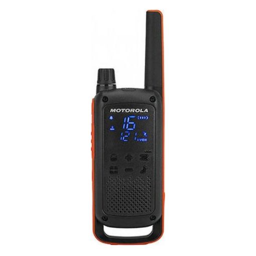 Εικόνα της Walkie Talkie Motorola TalkAbout T82 IPx2 Επαναφορτιζόμενο με Φακό 2τμχ Black/Red