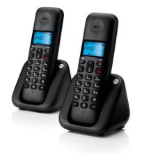 Εικόνα της Ασύρματο Τηλέφωνο Motorola T302 GR Duo Black