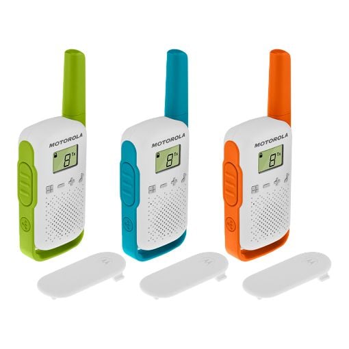 Εικόνα της Walkie Talkie Motorola TalkAbout T42 3τμχ Green/Blue/Orange