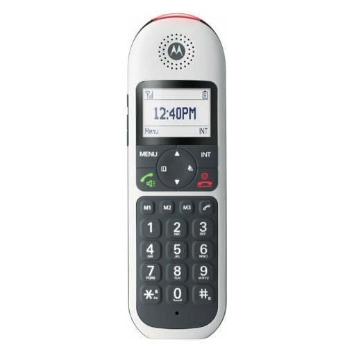 Εικόνα της Ασύρματο Τηλέφωνο Motorola CD5001 Συμβατό με Ακουστικά Βαρηκοΐας GR Black/White