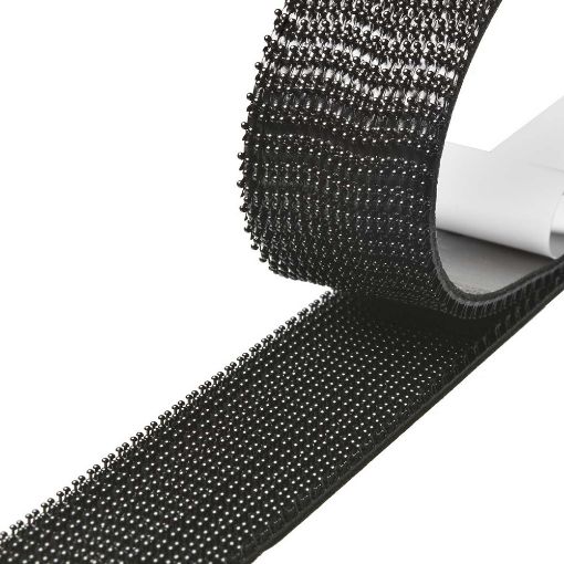 Εικόνα της Δεματικά Καλωδίων Powertech Dual Lock 25mm 2.5m Black TIES-078