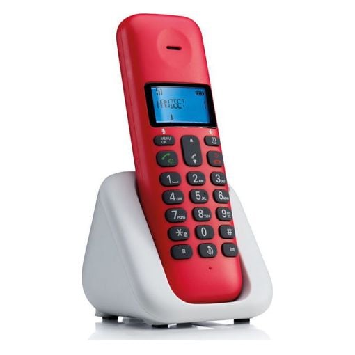 Εικόνα της Ασύρματο Τηλέφωνο Motorola T301 GR Cherry