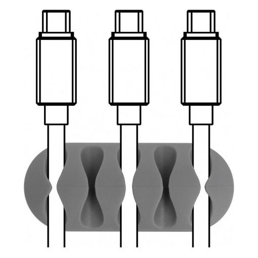 Εικόνα της Clips Οργάνωσης Καλωδίων Powertech 5 Καλωδίων 6τμχ TIES-011
