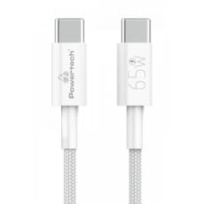 Εικόνα της Καλώδιο Powertech USB-C Male to USB-C Male 65W 1m White PTR-0181