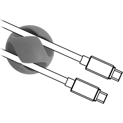 Εικόνα της Clips Οργάνωσης Καλωδίων Powertech 2 Καλωδίων 6τμχ TIES-010