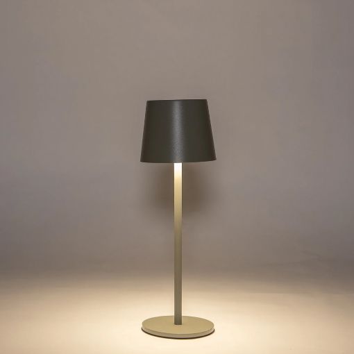 Εικόνα της Επιτραπέζιο Φωτιστικό Anna's Collection Επαναφορτιζόμενο 27.5cm με Διάμετρο 9cm 3000-6000K IP44 Olive Green