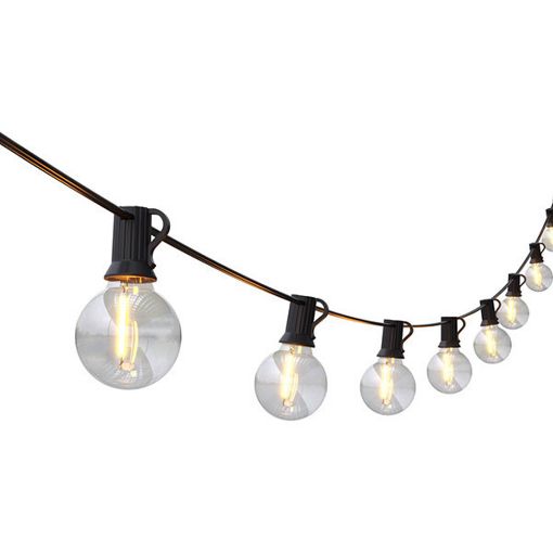 Εικόνα της Γιρλάντες Φωτισμού 123LED 10x Λάμπες G40 2700K 8.5m με Προσαρμογέα 24V