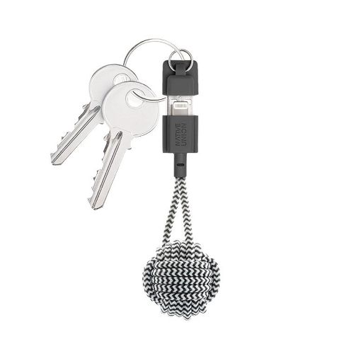 Εικόνα της Καλώδιο Native Union Key Cable USB-A to Lightning 0.15m Zebra KEY-L-ZEB-NP
