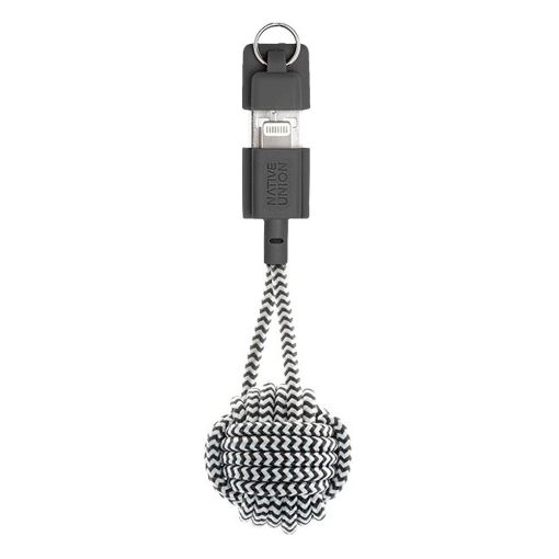 Εικόνα της Καλώδιο Native Union Key Cable USB-A to Lightning 0.15m Zebra KEY-L-ZEB-NP
