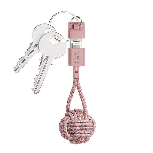 Εικόνα της Καλώδιο Native Union Key Cable USB-A to Lightning 0.15m Rose KEY-L-ROS-NP
