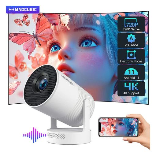 Εικόνα της Projector Magcubic HY300 Pro 720P WiFi Android 14 White