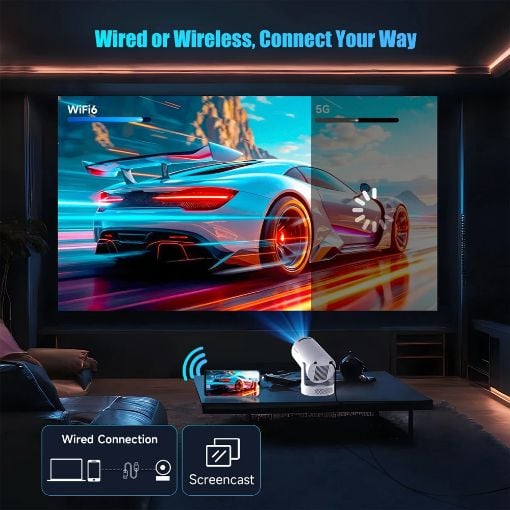 Εικόνα της Projector Magcubic HY300 Pro+ 720P WiFi Android 14 White