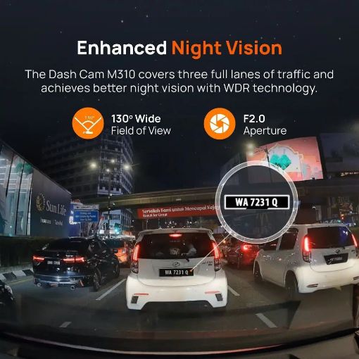 Εικόνα της Κάμερα DVR Αυτοκινήτου 70mai M310 Plus Dash Cam WiFi 2K Black M310 2K