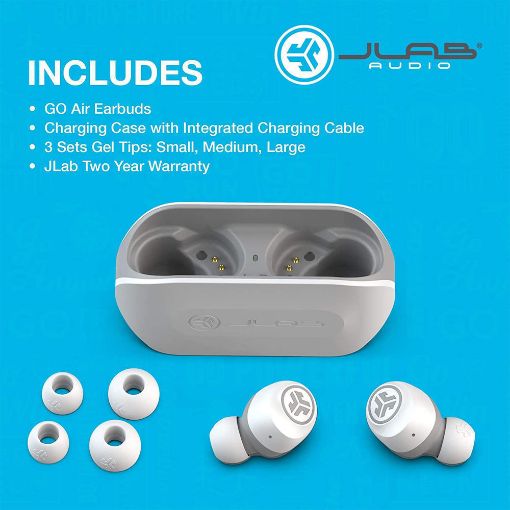 Εικόνα της JLab GO Air True Wireless Earbuds White/Grey IEUEBGOAIRRWHTGRY82