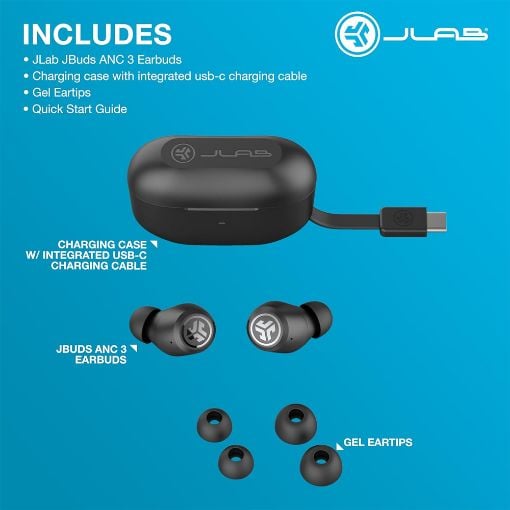 Εικόνα της JLab JBuds ANC 3 Black IEUEBJBANCRBLK82