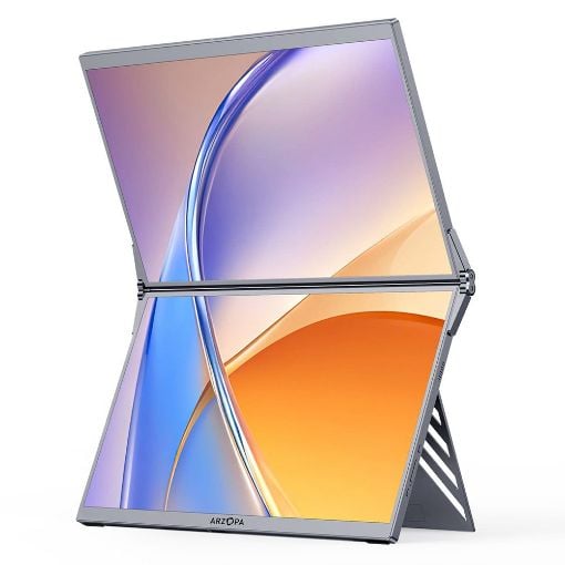 Εικόνα της Διπλή Φορητή Οθόνη Arzopa E1 15.6" IPS Full HD HDR Silver