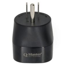 Εικόνα της Αντάπτορας Πρίζας Ταξιδιού Q-Master Type-F to Type-B (EU to USA) PWR003BLKEUS