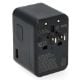 Εικόνα της Αντάπτορας Πρίζας Ταξιδιού Q-Master Universal 1x USB-A & 3x USB-C GaN 45W Black PWR001BLK45W