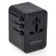 Εικόνα της Αντάπτορας Πρίζας Ταξιδιού Q-Master Universal 1x USB-A & 3x USB-C GaN 45W Black PWR001BLK45W