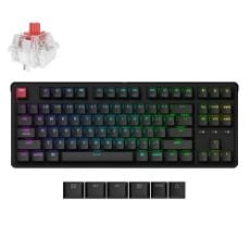 Εικόνα της Πληκτρολόγιο Keychron C3 Pro 8K QMK Custom TKL Wired RGB Hot-Swappable Red Switches (US) Black C3PX-H1