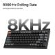 Εικόνα της Πληκτρολόγιο Keychron V1 Ultra 8K QMK/VIA Custom Wireless RGB Hot-Swappable Brown Switches (US) Black V1U-D3