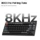 Εικόνα της Πληκτρολόγιο Keychron V1 Ultra 8K QMK/VIA Custom Wireless RGB Hot-Swappable Banana Switches (US) Black V1U-D4