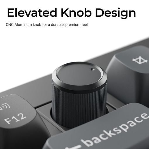 Εικόνα της Πληκτρολόγιο Keychron V6 Ultra QMK/VIA 8K Custom Wireless RGB Hot-Swappable Red Switches (US) Black V6U-D1