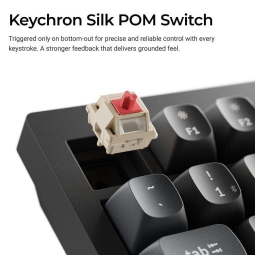 Εικόνα της Πληκτρολόγιο Keychron V6 Ultra QMK/VIA 8K Custom Wireless RGB Hot-Swappable Red Switches (US) Black V6U-D1