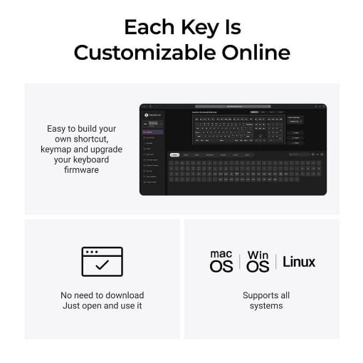 Εικόνα της Πληκτρολόγιο Keychron V6 Ultra QMK/VIA 8K Custom Wireless RGB Hot-Swappable Brown Switches (US) Black V6U-D3
