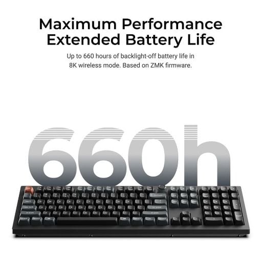 Εικόνα της Πληκτρολόγιο Keychron V6 Ultra QMK/VIA 8K Custom Wireless RGB Hot-Swappable Brown Switches (US) Black V6U-D3