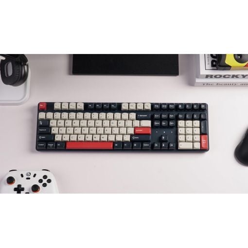 Εικόνα της Πληκτρολόγιο Keychron J5 QMK 1K Wireless RGB Hot-Swappable Red Switches (US) Dark Blue KJ5-H1Z