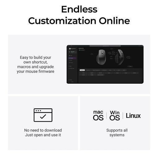 Εικόνα της Ποντίκι Keychron M6 Wireless Optical Black M6S-A72