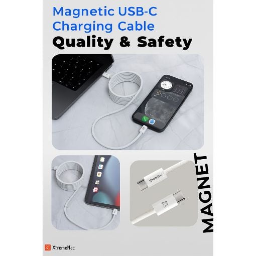 Εικόνα της Καλώδιο XtremeMac X-Magnet USB-C Male to Lightning Male 60W 2m XWH-XMG-03