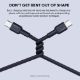 Εικόνα της Καλώδιο Aukey USB-C Male to USB-C Male 1m 60W Black CB-NCC1