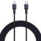 Εικόνα της Καλώδιο Aukey USB-C Male to USB-C Male 1m 60W Black CB-NCC1
