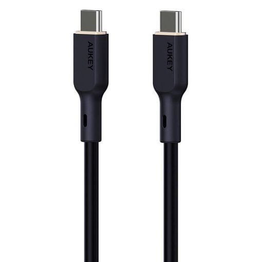 Εικόνα της Καλώδιο Aukey USB-C Male to USB-C Male 1m 240W Black CB-SCC241