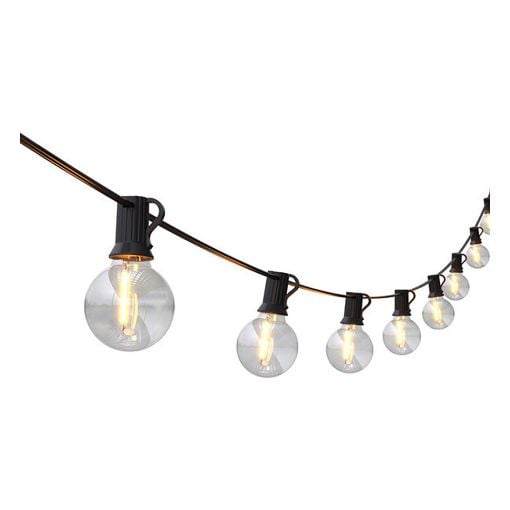 Εικόνα της Γιρλάντες Φωτισμού 123LED 50x Λάμπες G40 2700K 30m με Προσαρμογέα 24V