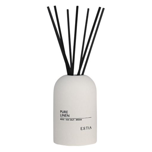 Εικόνα της Αρωματικό Χώρου Estia Pure Linen με Στικ 150ml 04-36379