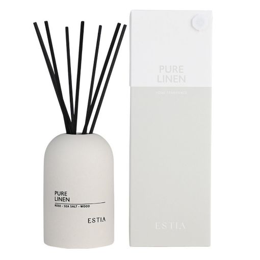 Εικόνα της Αρωματικό Χώρου Estia Pure Linen με Στικ 150ml 04-36379