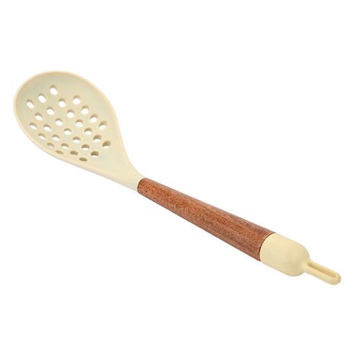 Εικόνα της Κουτάλα Τρυπητή Estia Allure Σιλικόνης 34cm Ivory 01-37178