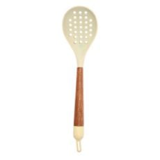 Εικόνα της Κουτάλα Τρυπητή Estia Allure Σιλικόνης 34cm Ivory 01-37178