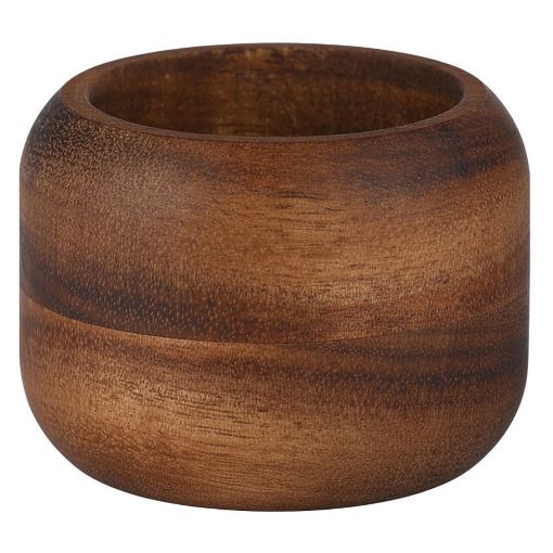 Εικόνα της Σετ Κρίκοι Πετσέτας Estia Allure Ξύλινοι 5.5x4cm 4τμχ 07-36843