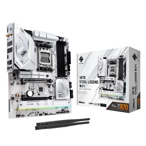 Εικόνα της ASRock X870 Steel Legend WiFi ATX AMD AM5 Socket 90-MXBPJ0-A0UAYZ
