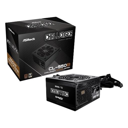 Εικόνα της Τροφοδοτικό ASRock Challenger CL-550B Full Wired 80 Plus Bronze 550W 90-UXC055-BNEAAA