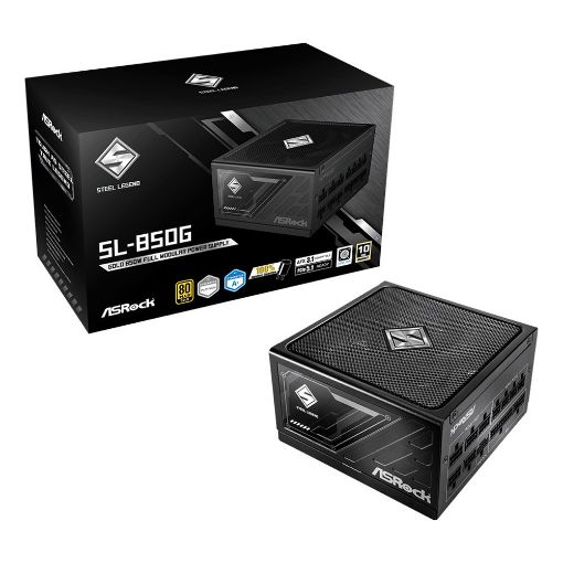Εικόνα της Τροφοδοτικό ASRock Steel Legend SL-850GW Full Modular 80 Plus Gold 850W Black 90-UXS085-GFEAAA