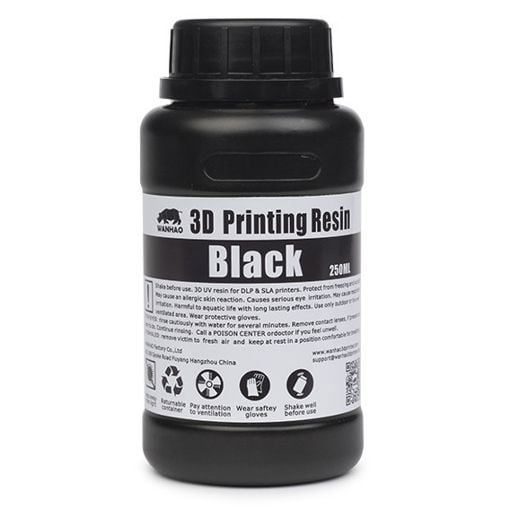 Εικόνα της Wanhao UV Resin Black 250ml
