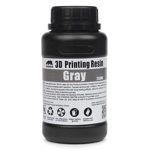 Εικόνα της Wanhao UV Resin Grey 250ml