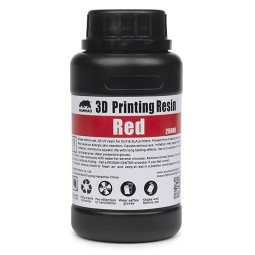 Εικόνα της Wanhao UV Resin Red 250ml