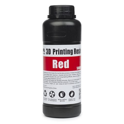 Εικόνα της Wanhao UV Resin Red 500ml